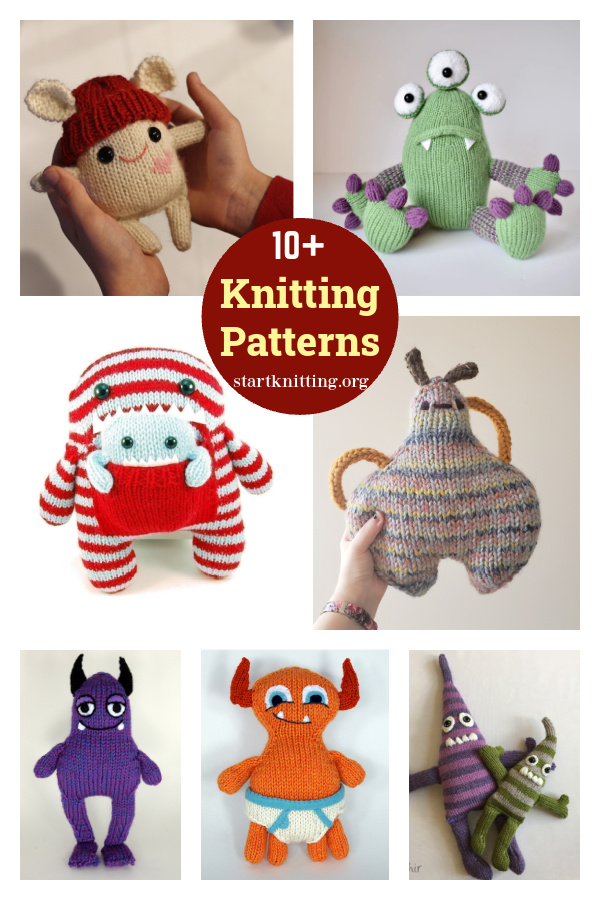 10+ Monster Knitting Patterns 