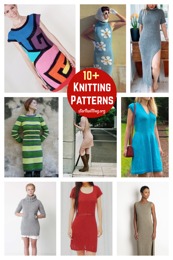 10+ Women Dress Knitting Patterns 
