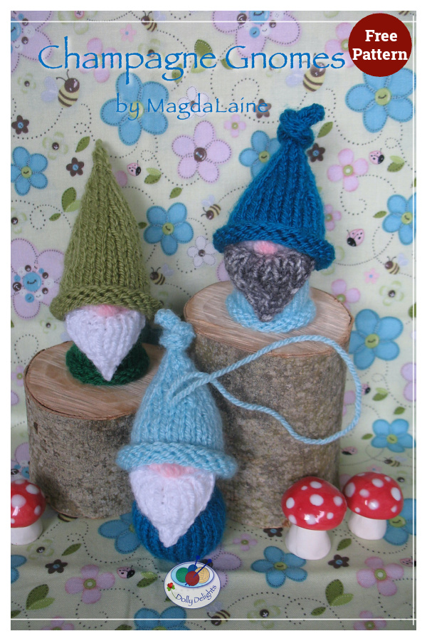 Champagne Gnomes Free Knitting Pattern
