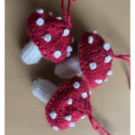 Charming Mushroom Ornaments Free Knitting Pattern