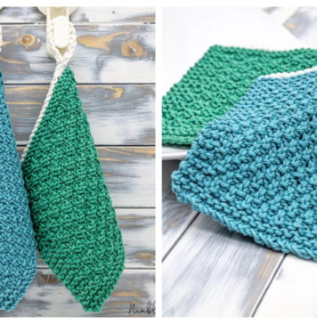 Easy Dishcloth Free Knitting Pattern and Video Tutorial