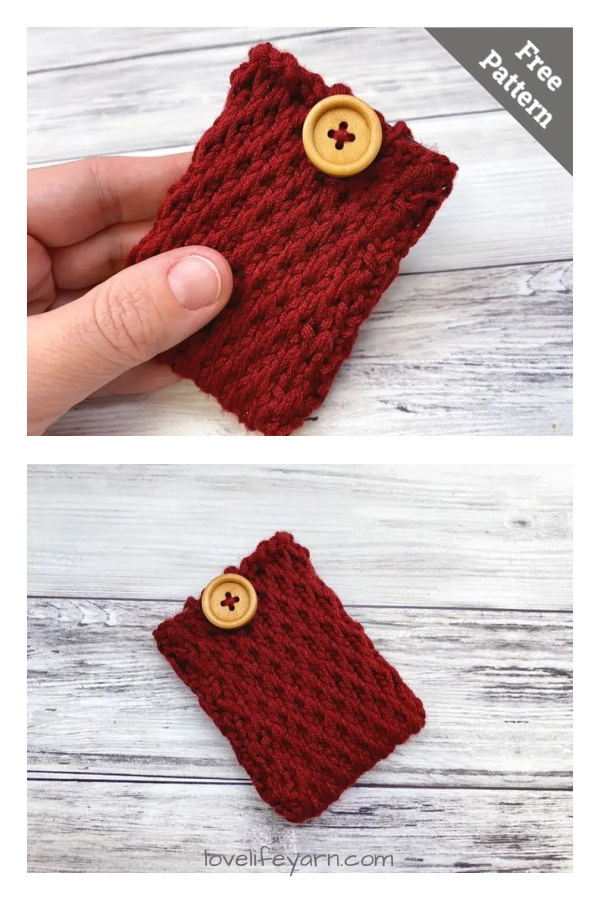 Easy Gift Card Holder Free Knitting Pattern
