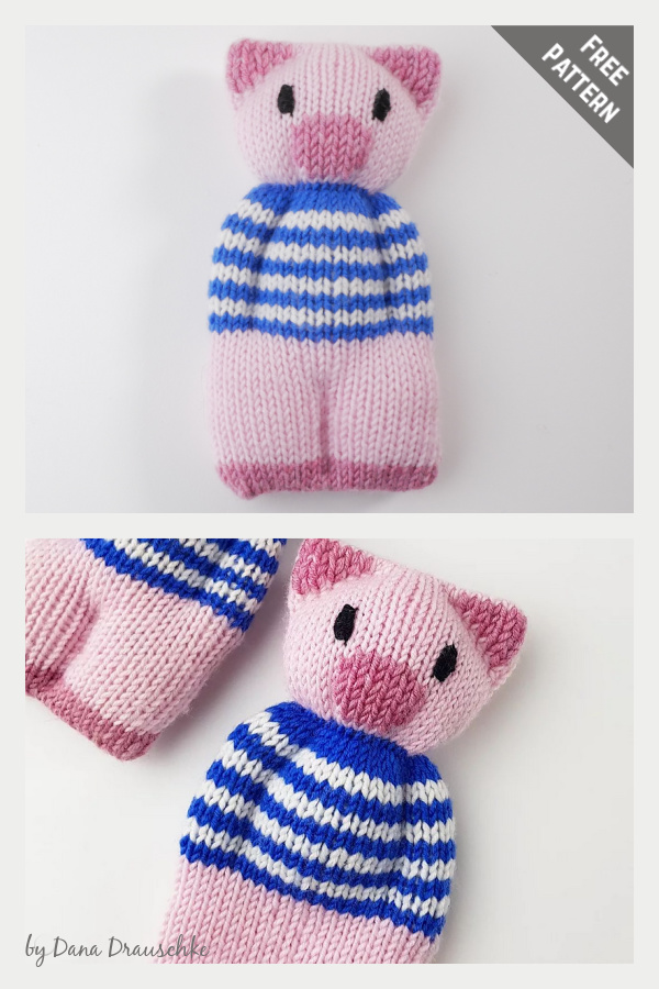 Ferdinand Pig Free Knitting Pattern
