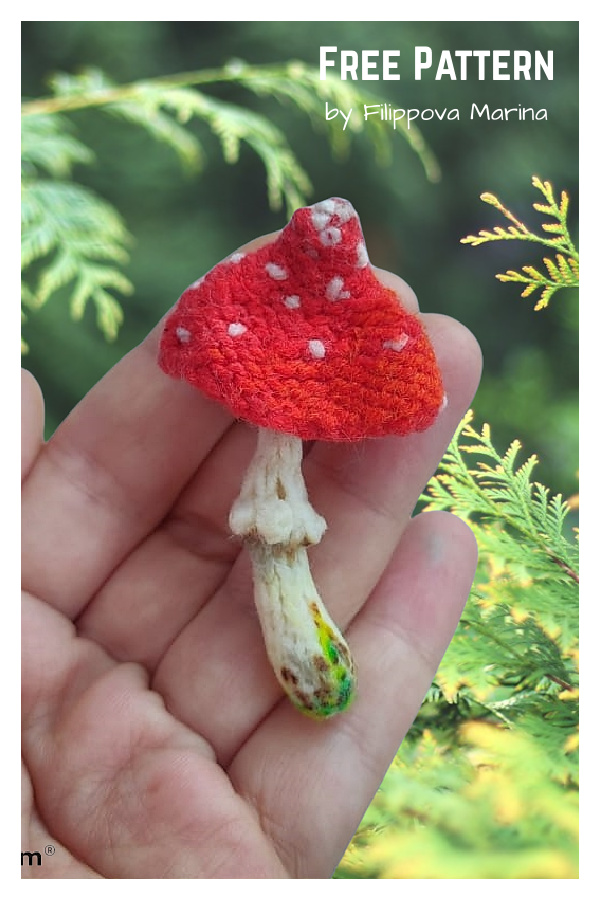 Fly Agaric Free Knitting Pattern