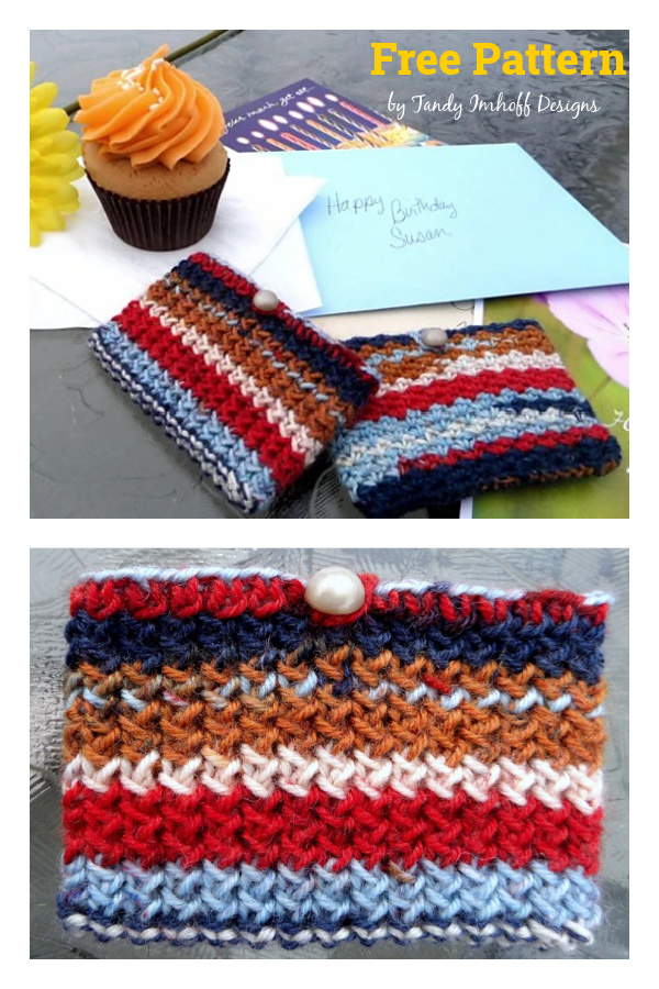 Gift Card Holder Free Knitting Pattern 