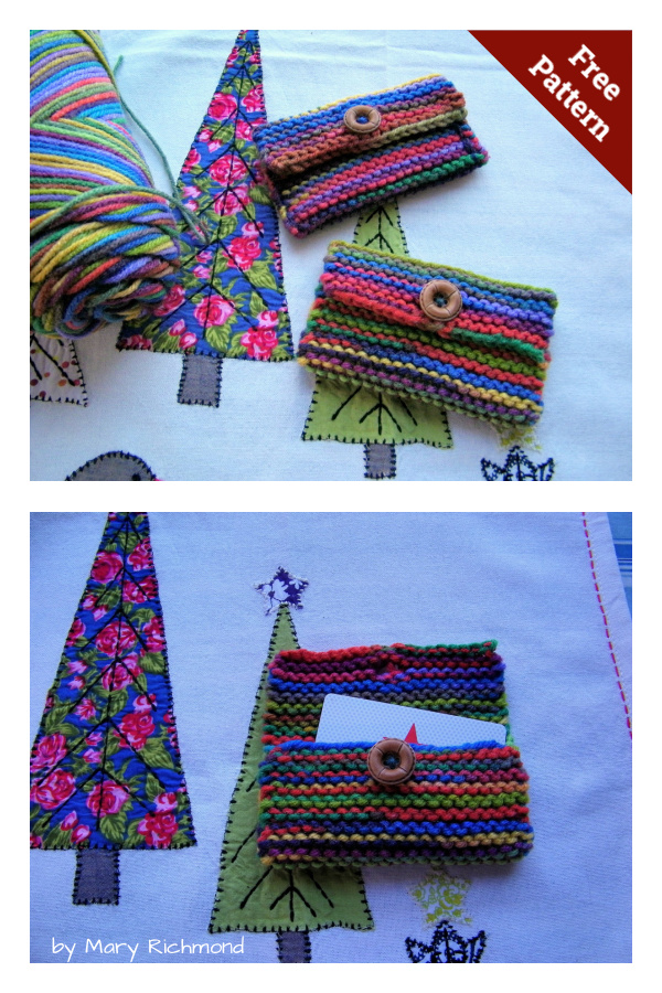 Gift Card Holder Free Knitting Pattern