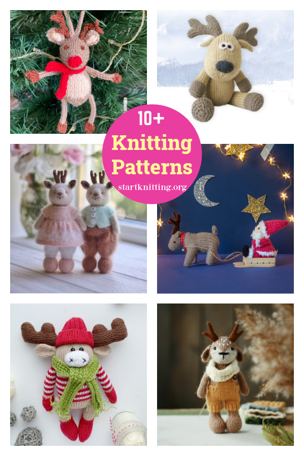10+ Reindeer Knitting Patterns 