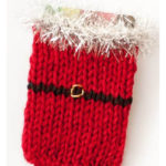 Santa Gift Card Holder Free Knitting Pattern