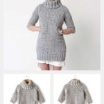 Slouchy Sweater Dress Free Knitting Pattern