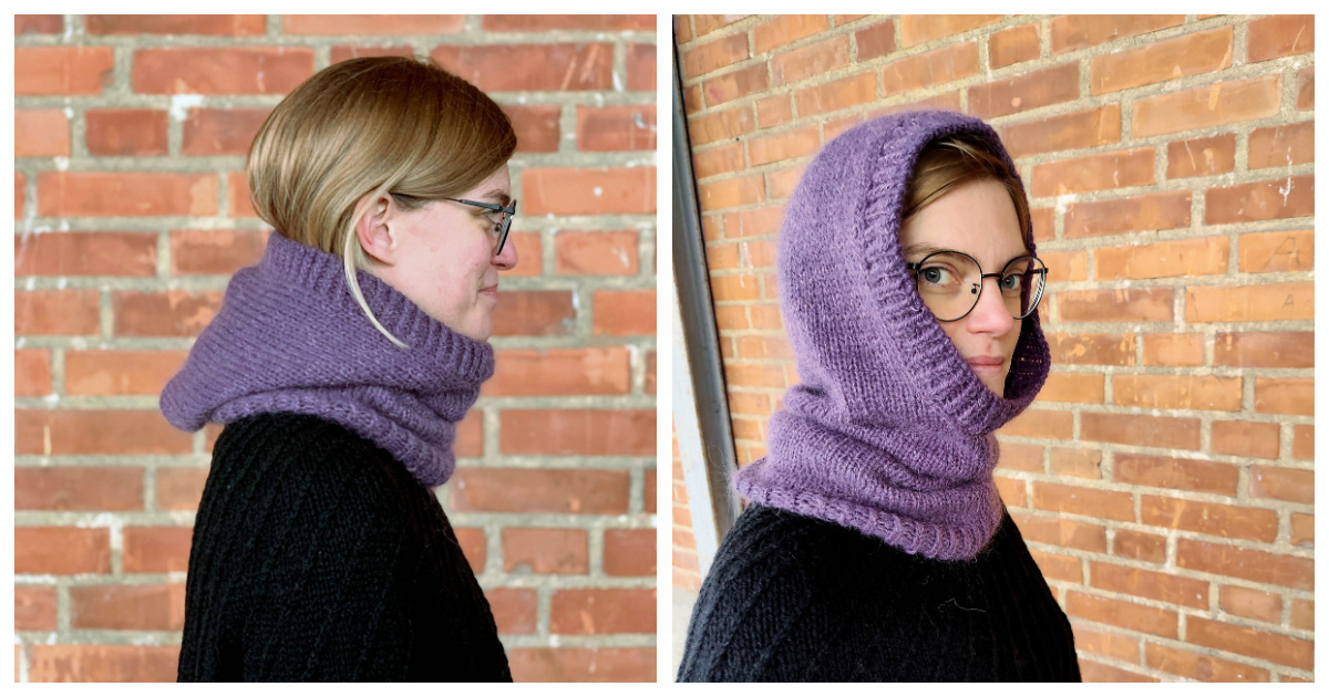 The Notorious Hooded Cowl Free Knitting Pattern