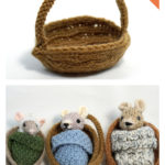 Walnut Shell Basket Free Knitting Pattern