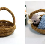 Walnut Shell Basket Free Knitting Pattern