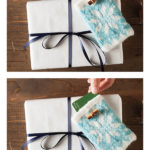 Winter Star Gift Card Holder Free Knitting Pattern