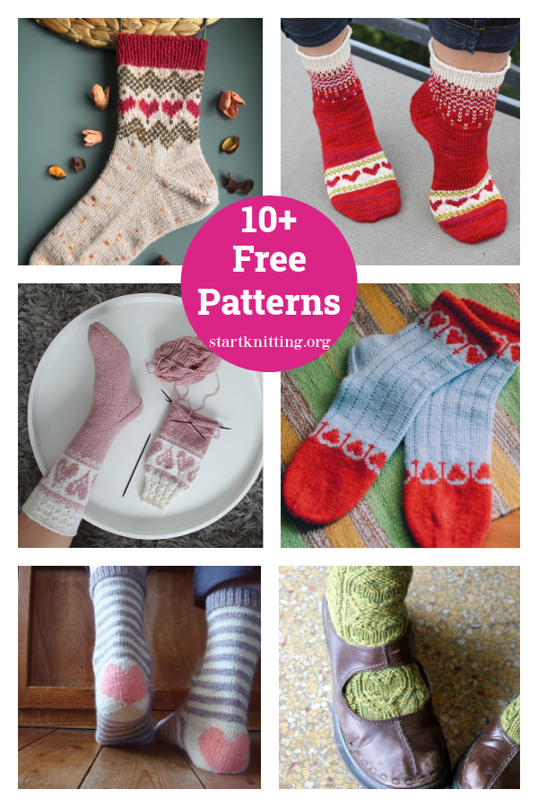 10+ Love Socks Free Knitting Patterns 