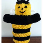 Bumble Bee Hand Puppet Free Knitting Pattern