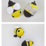 Buz and Belinda Bumblebee Free Knitting Pattern