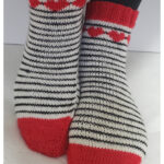 Have a Heart Valentine Socks Free Knitting Pattern