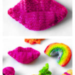 Mini Lips Free Knitting Pattern