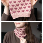 Valentine Cowl Free Knitting Pattern