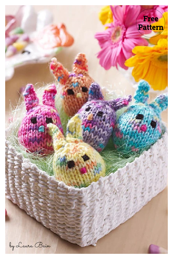 Five Little Bunnies Free Knitting Pattern