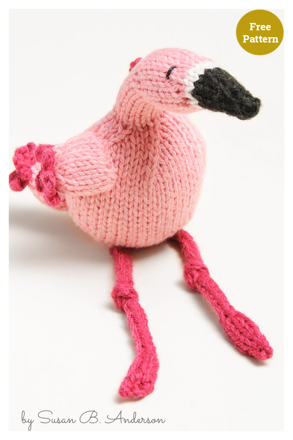 Flamingo Free Knitting Pattern 