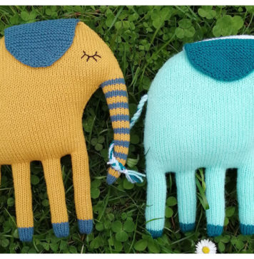 Mr. Ruesselo The Elephant Free Knitting Pattern