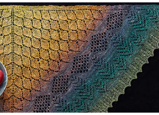 Porcupine Island Shawl Free Knitting Pattern