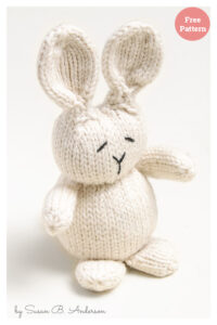 Easter Rabbit Toy Free Knitting Pattern