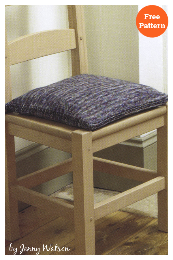 Seat Pad Free Knitting Pattern