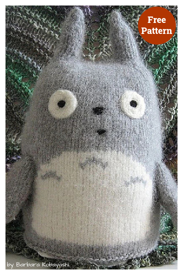 Tp Totoro Cover Free Knitting Pattern
