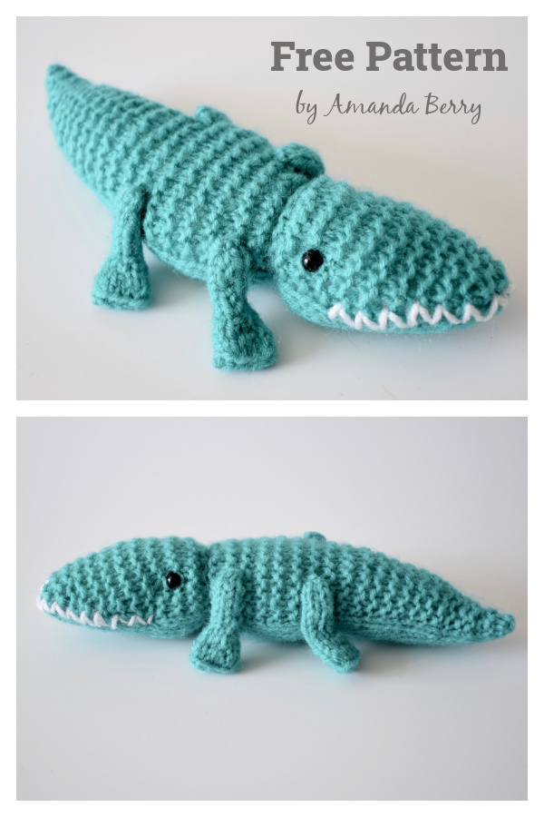 Pond Alligator Free Knitting Pattern