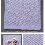 Diamond Brocade Blanket Free Knitting Pattern