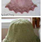 Girls Lacy Sun Hat Free Knitting Pattern