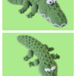 Miles the Crocodile Toy Knitting Pattern