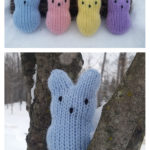 Peep Bunny Free Knitting Pattern