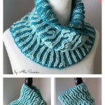 Victoria Brioche Cowl Free Knitting Pattern