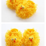 Easter Chick Slippers Free Knitting Pattern