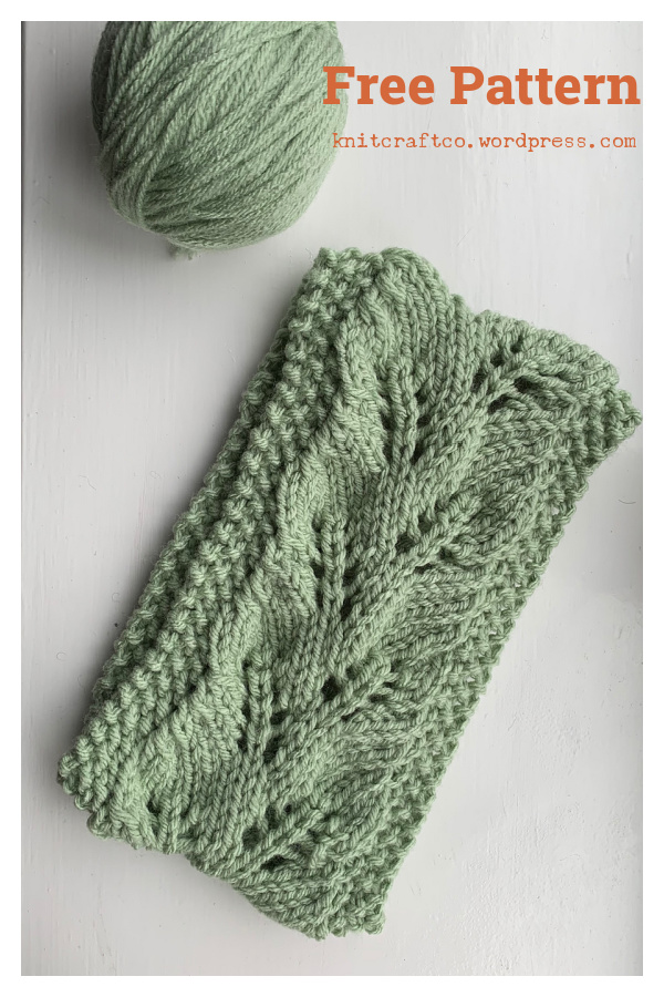 Branching into Spring Headband Free Knitting Pattern
