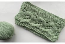 Branching into Spring Headband Free Knitting Pattern