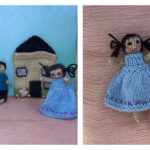 Little Dolls Daisy, Fred and Friends Free Knitting Pattern