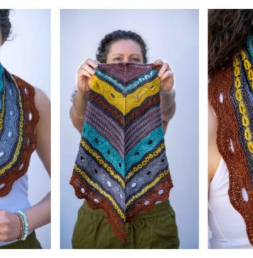 Friendship Bracelet Cowl Knitting Pattern