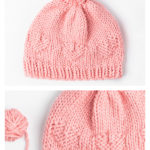 Helena Heart Newborn Hat Free Knitting Pattern