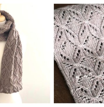 Love Me Knot Lace Scarf Free Knitting Pattern and Video Tutorial