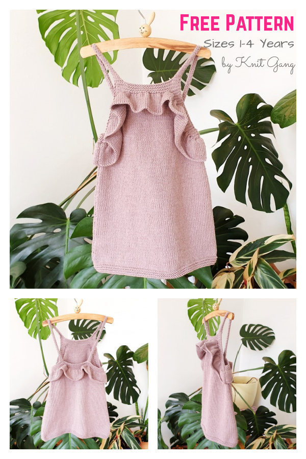 Papallona Baby Dress Free Knitting Pattern