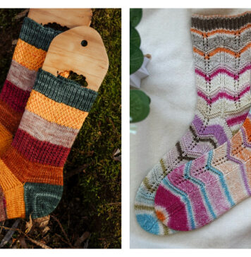 Scrappy Socks Free Knitting Pattern