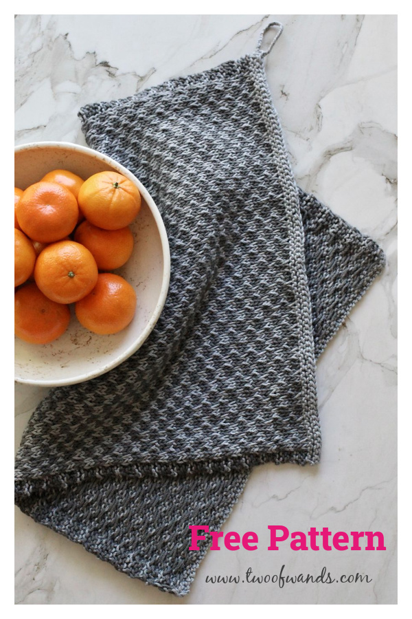 Silver Lake Towel Free Knitting Pattern