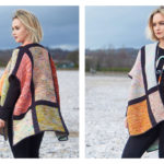 Squared Poncho Free Knitting Pattern