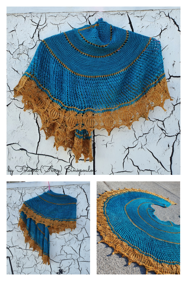 Le modèle de tricot du châle du Nil 