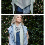 April Shallow Triangle Scarf Free Knitting Pattern