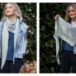 April Shallow Triangle Scarf Free Knitting Pattern